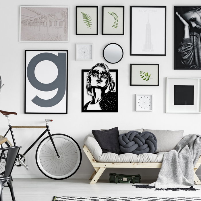Wallity July Accesorio Decorativo de Pared de Metal Negro Wallity July Accesorio Decorativo de Pared de Metal Negro
